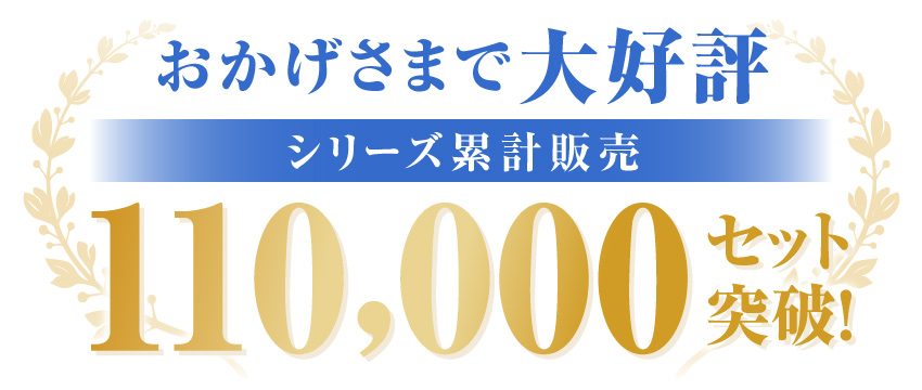 シリーズ累計販売〇セット突破!
