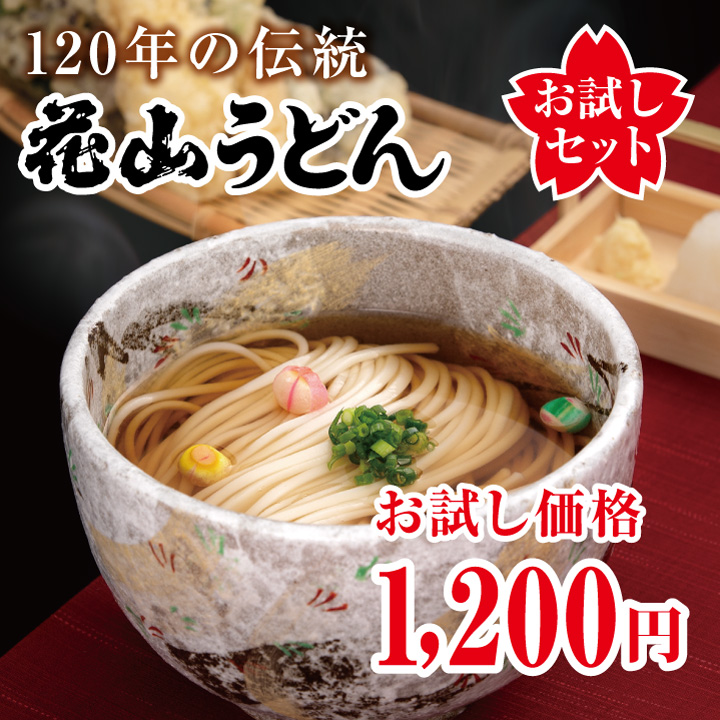 120年の伝統 花山うどん お試しセット